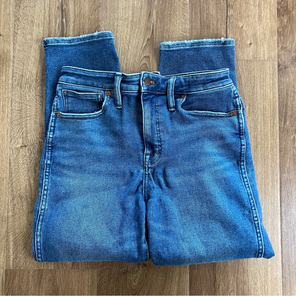 Madewell curvy stovepipe jeans